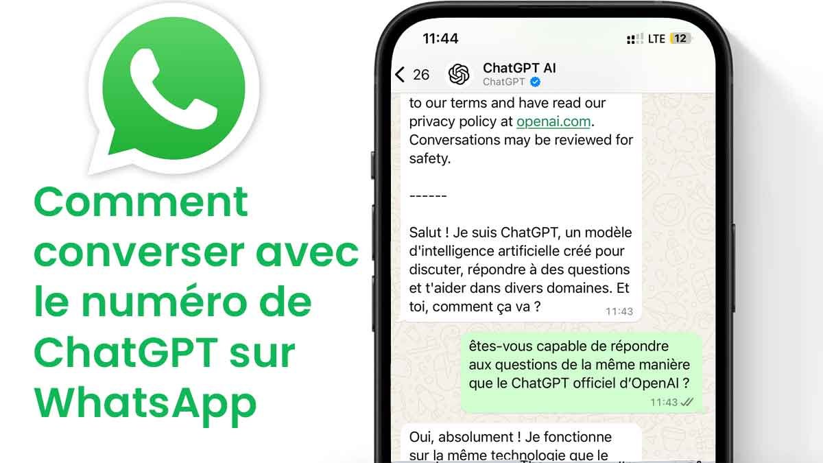 Comment converser avec le numéro de ChatGPT sur WhatsApp